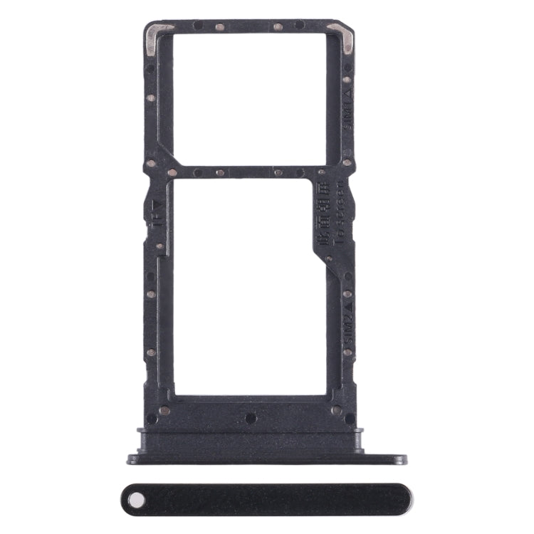For Honor Play6C SIM + SIM / Micro SD Card Tray (Black) - Card Tray by buy2fix | Online Shopping UK | buy2fix
