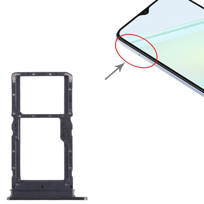 For Honor Play6C SIM + SIM / Micro SD Card Tray (Black) - Card Tray by buy2fix | Online Shopping UK | buy2fix