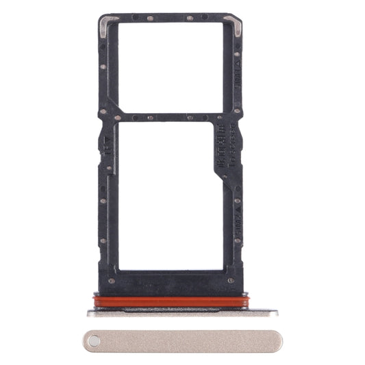 For Honor Play6C SIM + SIM / Micro SD Card Tray (Gold) - Card Tray by buy2fix | Online Shopping UK | buy2fix