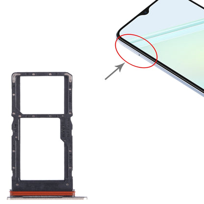 For Honor Play6C SIM + SIM / Micro SD Card Tray (Gold) - Card Tray by buy2fix | Online Shopping UK | buy2fix