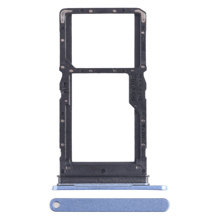 For Honor Play6C SIM + SIM / Micro SD Card Tray (Blue) - Card Tray by buy2fix | Online Shopping UK | buy2fix