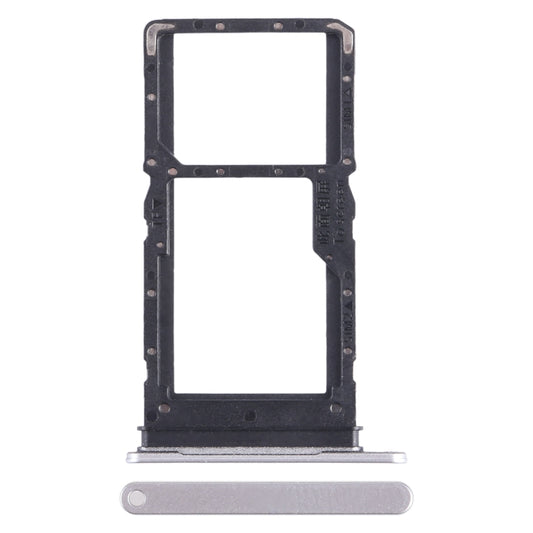 For Honor Play6C SIM + SIM / Micro SD Card Tray (Silver) - Card Tray by buy2fix | Online Shopping UK | buy2fix