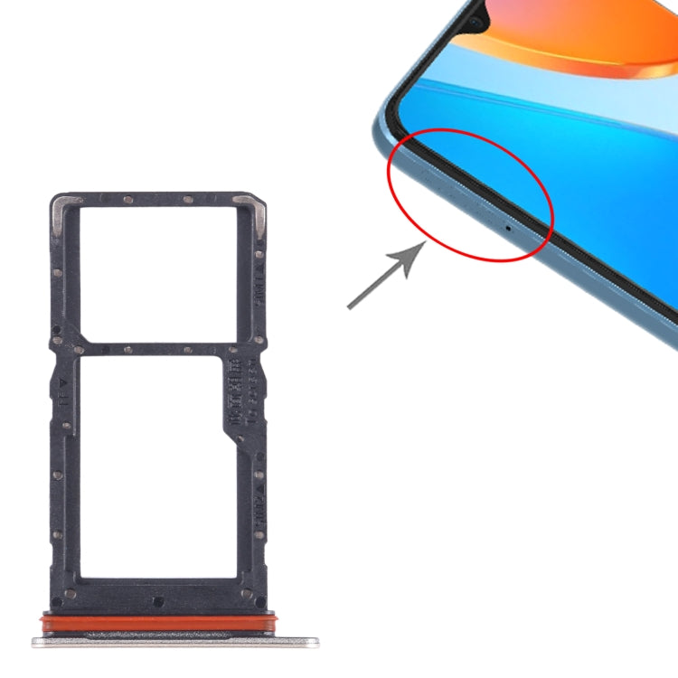For Honor X6 SIM + SIM / Micro SD Card Tray (Gold) - Card Tray by buy2fix | Online Shopping UK | buy2fix