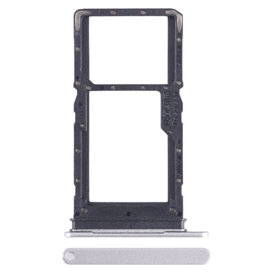 For Honor X6 SIM + SIM / Micro SD Card Tray (Silver) - Card Tray by buy2fix | Online Shopping UK | buy2fix