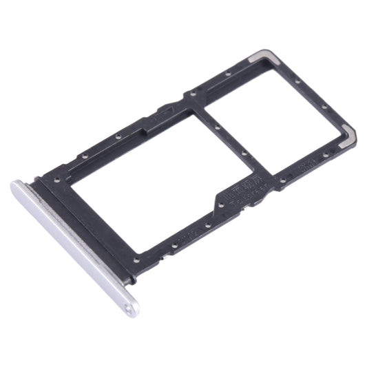 For Honor X6 SIM + SIM / Micro SD Card Tray (Silver) - Card Tray by buy2fix | Online Shopping UK | buy2fix