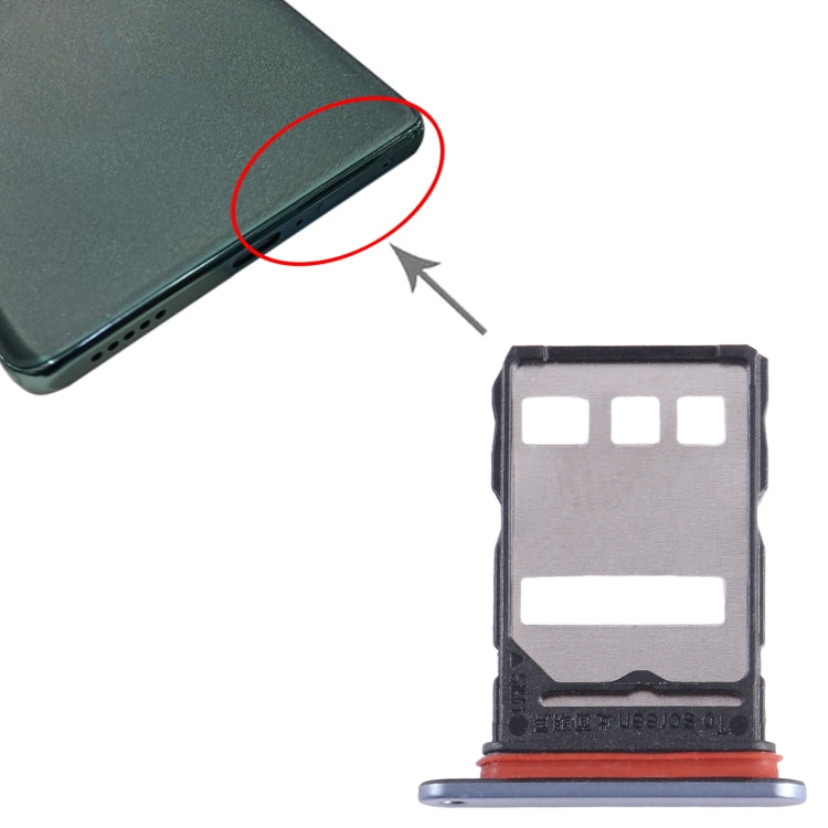 For Honor X40 SIM Card Tray (Silver) - Card Tray by buy2fix | Online Shopping UK | buy2fix