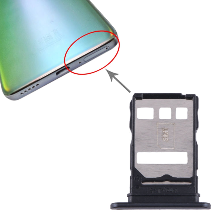 For Honor X9 SIM Card Tray (Black) - Card Tray by buy2fix | Online Shopping UK | buy2fix