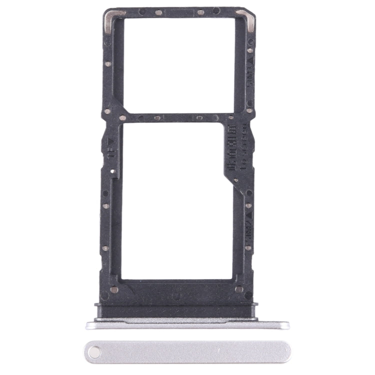 For Honor X8 5G SIM + SIM / Micro SD Card Tray (Silver) - Card Tray by buy2fix | Online Shopping UK | buy2fix