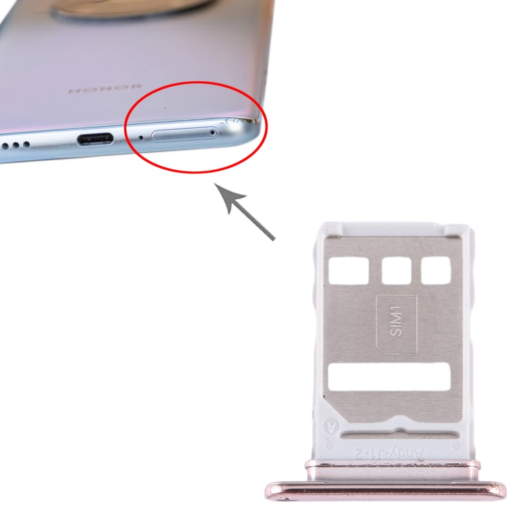 For Honor Magic4 Lite SIM Card Tray (Gold) - Card Tray by buy2fix | Online Shopping UK | buy2fix