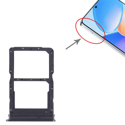 For Honor X40i SIM + SIM Card Tray (Black) - Card Tray by buy2fix | Online Shopping UK | buy2fix
