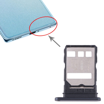 For Honor 70 Pro+ SIM + SIM Card Tray (Black) - Card Tray by buy2fix | Online Shopping UK | buy2fix