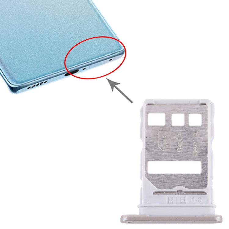 For Honor 70 Pro+ SIM + SIM Card Tray (Gold) - Card Tray by buy2fix | Online Shopping UK | buy2fix