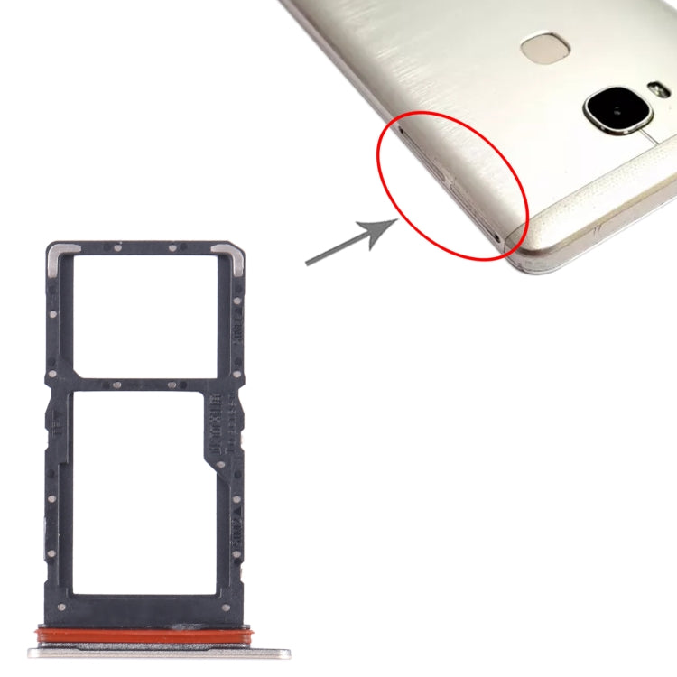 For Honor X5 SIM + SIM / Micro SD Card Tray (Gold) - Card Tray by buy2fix | Online Shopping UK | buy2fix