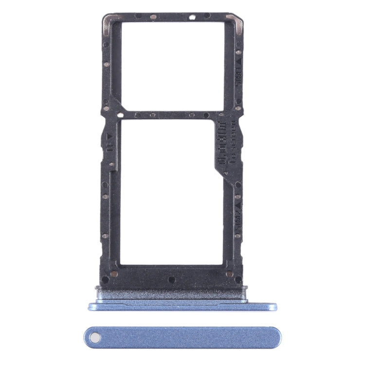 For Honor X5 SIM + SIM / Micro SD Card Tray (Blue) - Card Tray by buy2fix | Online Shopping UK | buy2fix