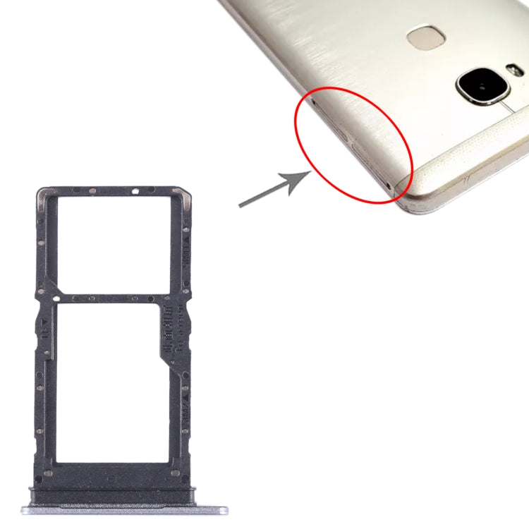 For Honor X5 SIM + SIM / Micro SD Card Tray (Purple) - Card Tray by buy2fix | Online Shopping UK | buy2fix
