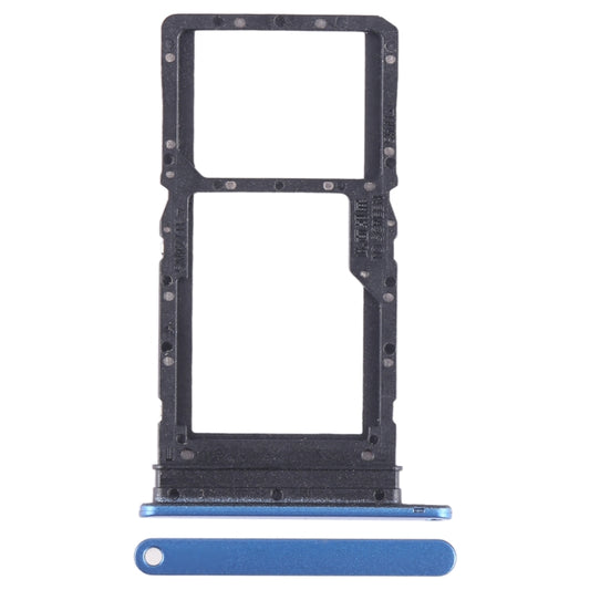 For Honor X7 SIM + SIM / Micro SD Card Tray (Blue) - Card Tray by buy2fix | Online Shopping UK | buy2fix