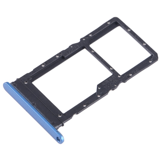 For Honor X7 SIM + SIM / Micro SD Card Tray (Blue) - Card Tray by buy2fix | Online Shopping UK | buy2fix