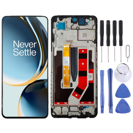 For OnePlus Nord N30 5G 2023 CPH2513 LCD Screen Digitizer Full Assembly with Frame (Black) - LCD Screen by buy2fix | Online Shopping UK | buy2fix