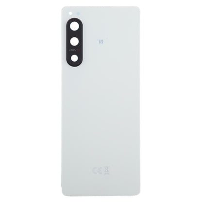 For Sony Xperia 5 IV Original Battery Back Cover with Camera Lens Cover(White) - Back Cover by buy2fix | Online Shopping UK | buy2fix