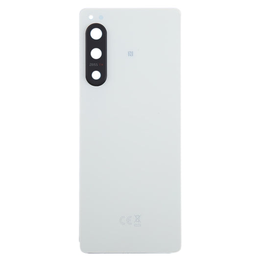 For Sony Xperia 5 IV Original Battery Back Cover with Camera Lens Cover(White) - Back Cover by buy2fix | Online Shopping UK | buy2fix