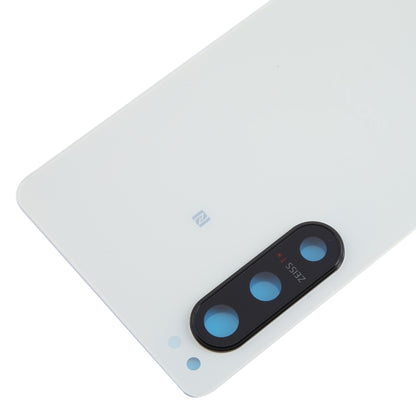 For Sony Xperia 5 IV Original Battery Back Cover with Camera Lens Cover(White) - Back Cover by buy2fix | Online Shopping UK | buy2fix