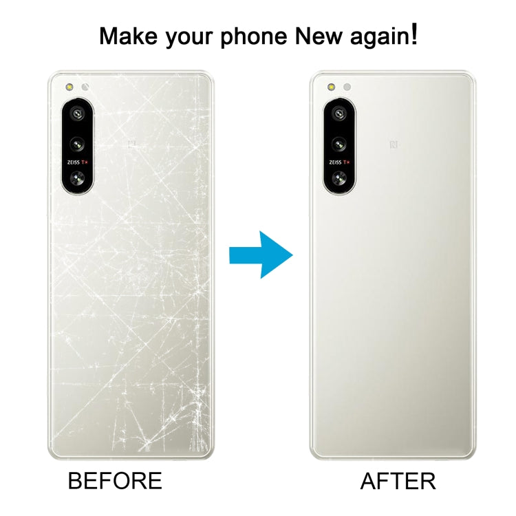 For Sony Xperia 5 IV Original Battery Back Cover with Camera Lens Cover(White) - Back Cover by buy2fix | Online Shopping UK | buy2fix