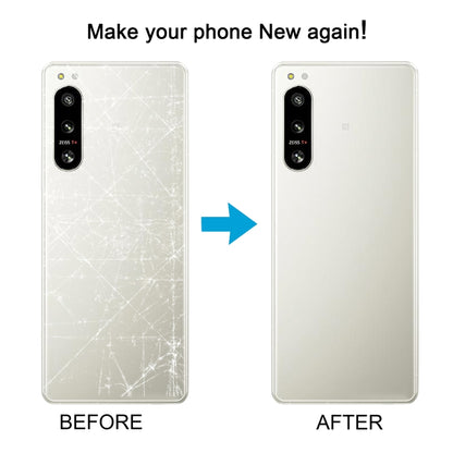 For Sony Xperia 5 IV Original Battery Back Cover with Camera Lens Cover(White) - Back Cover by buy2fix | Online Shopping UK | buy2fix
