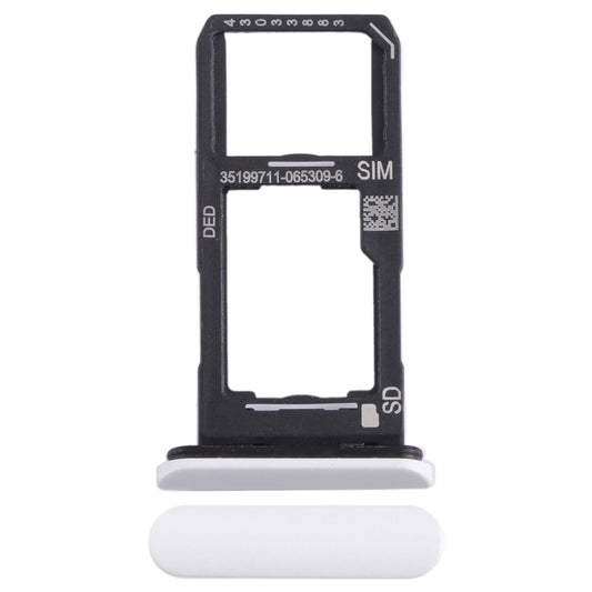For Sony Xperia 10 II Original SIM + Micro SD Card Tray (White) - Card Tray by buy2fix | Online Shopping UK | buy2fix