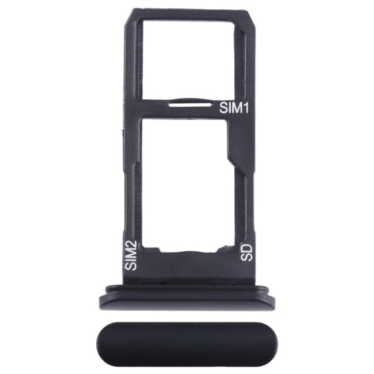 For Sony Xperia 10 II Original SIM + SIM / Micro SD Card Tray (Black) - Card Tray by buy2fix | Online Shopping UK | buy2fix