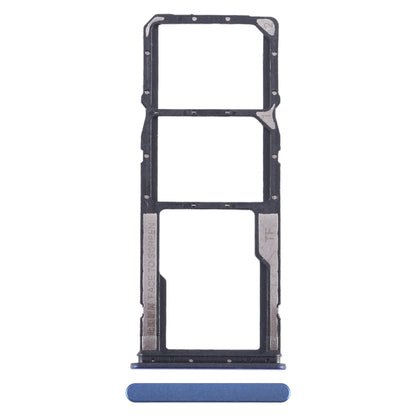 For Xiaomi Poco M4 Pro SIM Card Tray + SIM Card Tray + Micro SD Card Tray (Dark Blue) by buy2fix