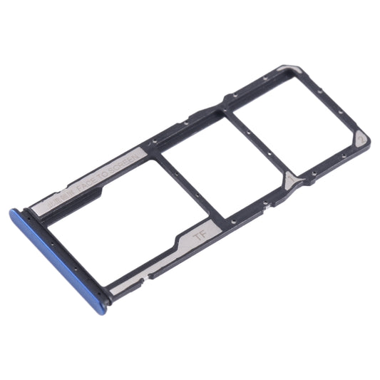 For Xiaomi Poco M4 Pro SIM Card Tray + SIM Card Tray + Micro SD Card Tray (Dark Blue) by buy2fix