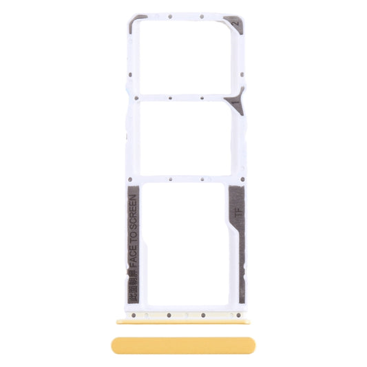 For Xiaomi Poco M4 Pro SIM Card Tray + SIM Card Tray + Micro SD Card Tray (Yellow) by buy2fix