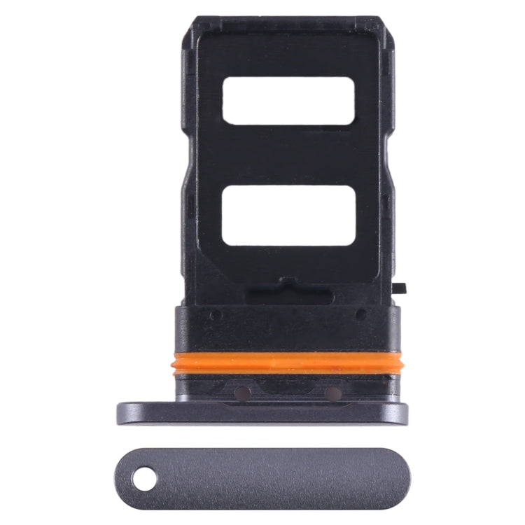 For Xiaomi 12 Pro SIM Card Tray + SIM Card Tray (Black) - Card Tray by buy2fix | Online Shopping UK | buy2fix