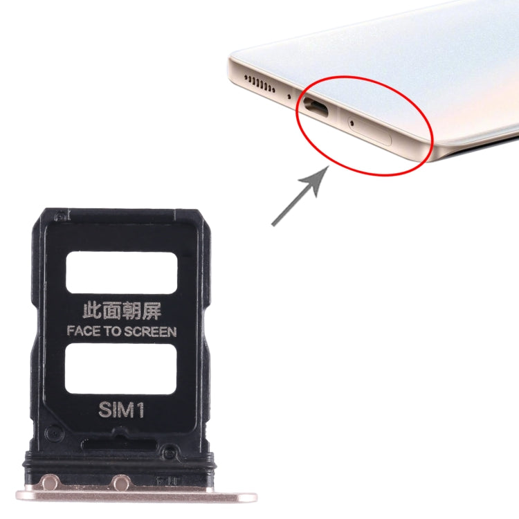 For Xiaomi Civi 1S SIM Card Tray + SIM Card Tray (Gold) by buy2fix