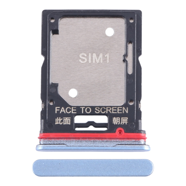 For Xiaomi Poco X4 GT SIM Card Tray + SIM Card Tray / Micro SD Card Tray (Blue) by buy2fix
