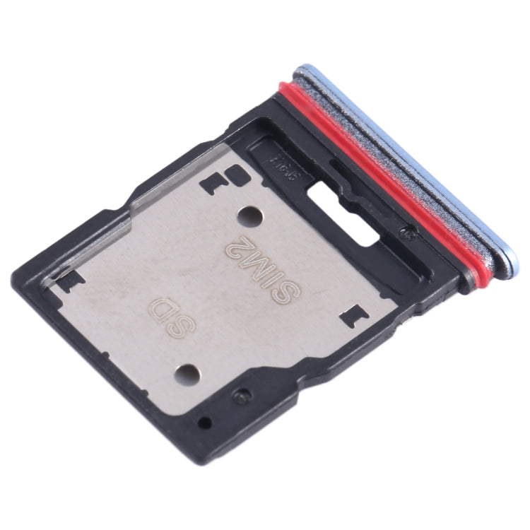 For Xiaomi Redmi K50i SIM Card Tray + SIM Card Tray / Micro SD Card Tray (Blue) by buy2fix