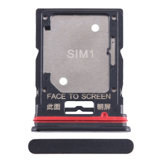 For Xiaomi Redmi Note 11T Pro+ SIM Card Tray + SIM Card Tray / Micro SD Card Tray (Black) by buy2fix