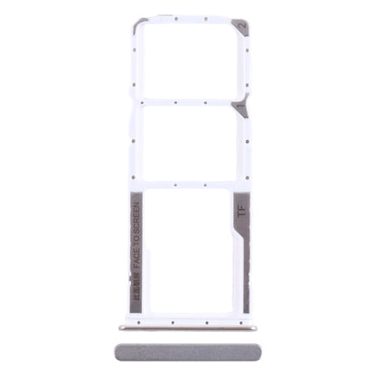 For Xiaomi Poco M5 4G SIM Card Tray + SIM Card Tray + Micro SD Card Tray (Silver) by buy2fix
