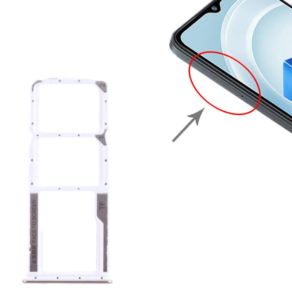 For Xiaomi Poco M5 4G SIM Card Tray + SIM Card Tray + Micro SD Card Tray (Silver) by buy2fix