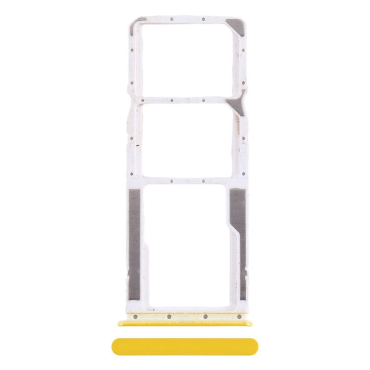 For Xiaomi Poco M5 4G SIM Card Tray + SIM Card Tray + Micro SD Card Tray (Yellow) by buy2fix