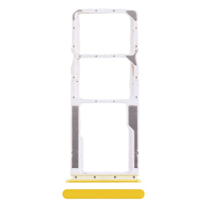 For Xiaomi Poco M5 4G SIM Card Tray + SIM Card Tray + Micro SD Card Tray (Yellow) by buy2fix