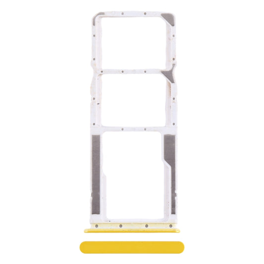 For Xiaomi Poco M5 4G SIM Card Tray + SIM Card Tray + Micro SD Card Tray (Yellow) by buy2fix