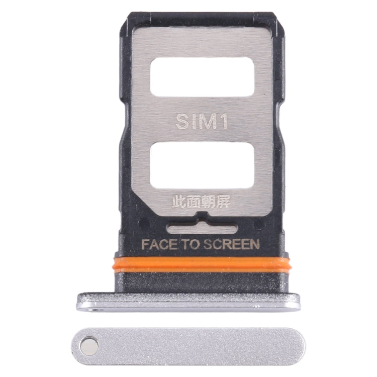 For Xiaomi Redmi Note 12 Pro+ 5G SIM Card Tray + SIM Card Tray (Silver) by buy2fix