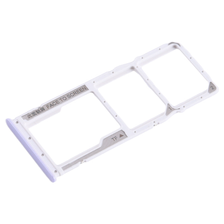For Xiaomi Redmi 12C SIM Card Tray + SIM Card Tray + Micro SD Card Tray (Purple) by buy2fix
