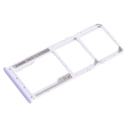 For Xiaomi Poco C55 SIM Card Tray + SIM Card Tray + Micro SD Card Tray (Purple) by buy2fix