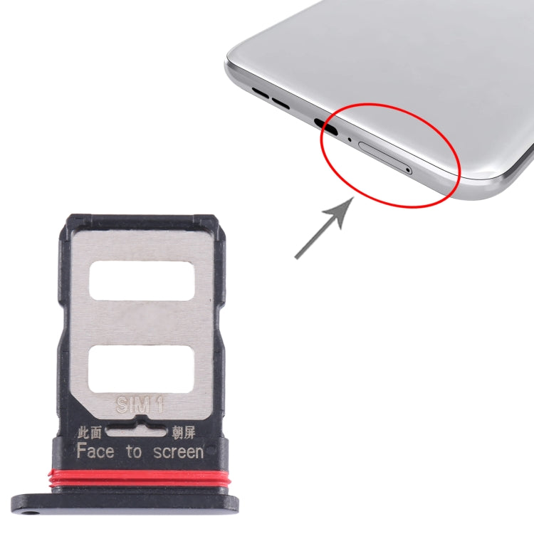 For Xiaomi Redmi K60e SIM Card Tray + SIM Card Tray (Black) by buy2fix