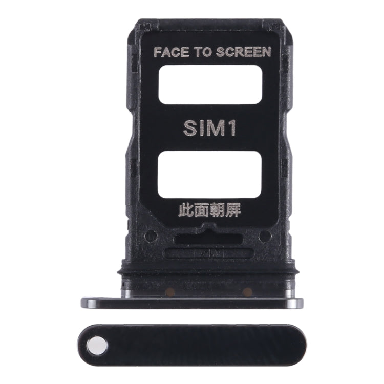 For Xiaomi 13 SIM Card Tray + SIM Card Tray (Black) by buy2fix
