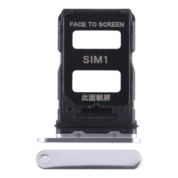 For Xiaomi 13 SIM Card Tray + SIM Card Tray (Silver) by buy2fix