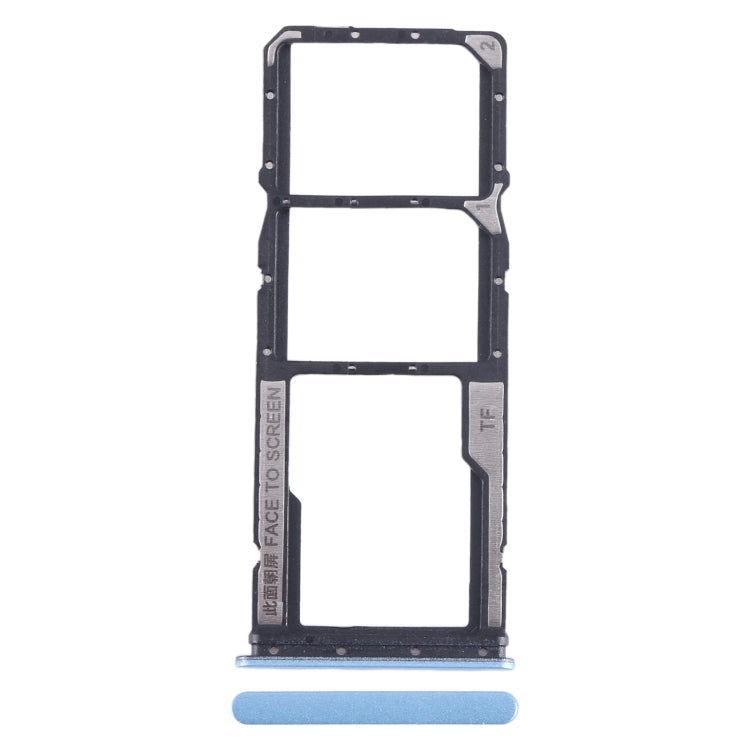 For Xiaomi Redmi Note 12s SIM Card Tray + SIM Card Tray + Micro SD Card Tray (Blue) by buy2fix