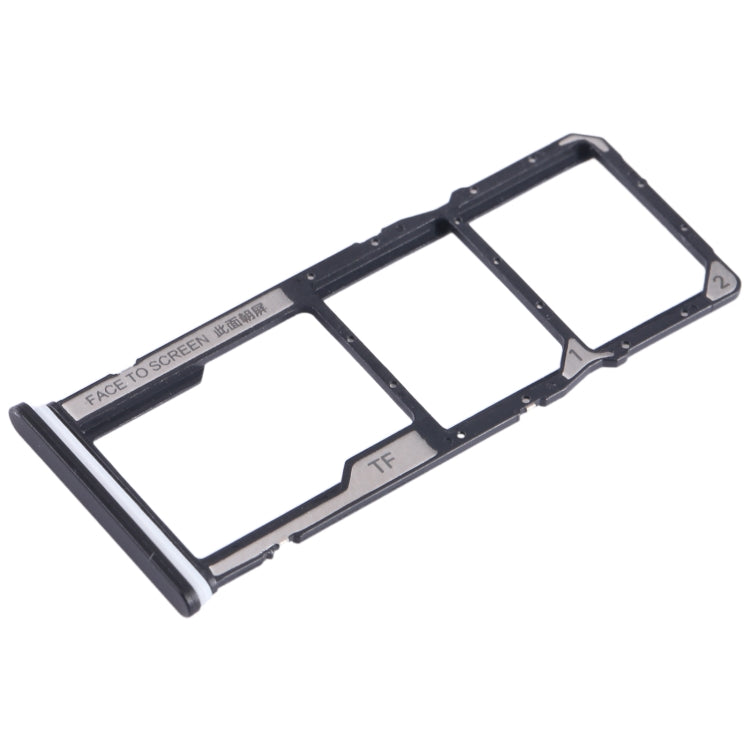 For Xiaomi Poco C51 SIM Card Tray + SIM Card Tray + Micro SD Card Tray (Black) by buy2fix